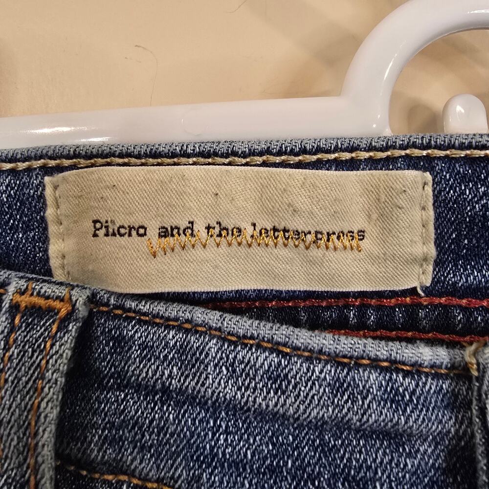 Women's Pilcro and the Letterpress Hyphen Distressed Denim Jeans | Size 30 - Picture 7 of 9